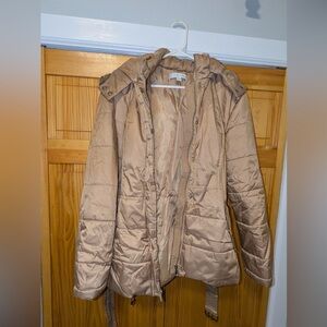 New York & Company Gold Puffer Jacket